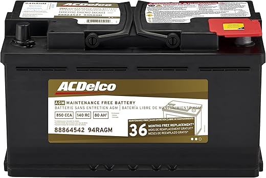 ACDelco Gold 94RAGM (88864542) 36 Month Warranty AGM BCI Group 94R Battery