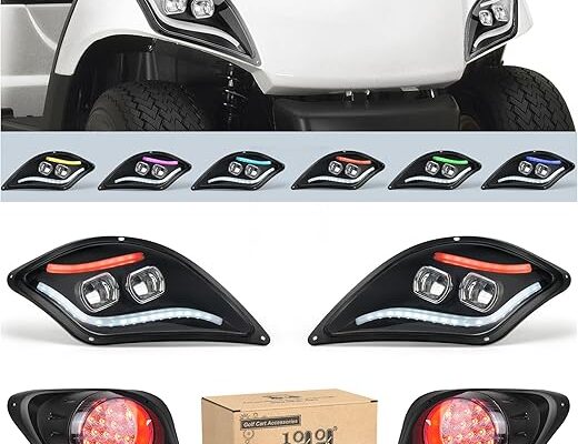 Headlight Kit fit for Yamaha Drive 2, 12V-72V Upgraded Head Light kit, Daytime Running Low & High Beam Light, Turn Signal Brake & Hazard Light for Yamaha 2017-Up Models