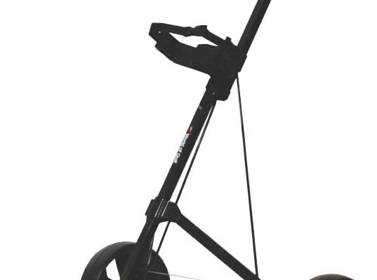 JEF WORLD OF GOLF Deluxe Steel Push Cart